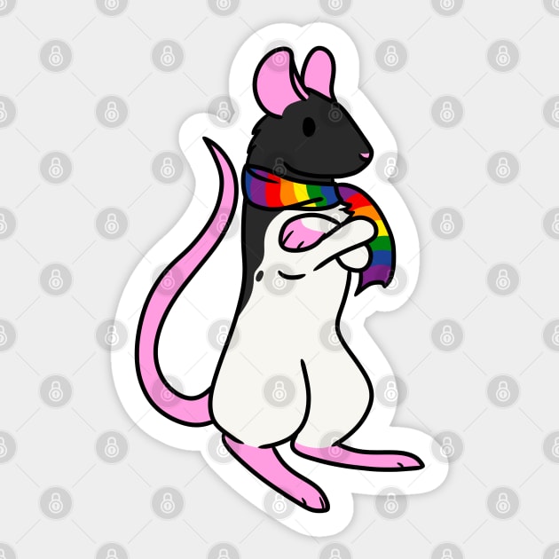 Pride Rat Sticker by DeguArts